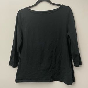 Black 3/4 Sleeve Shirt